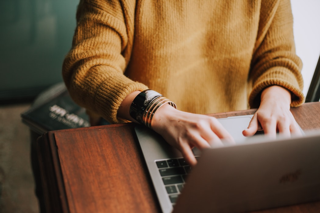 Image of woman on a laptop